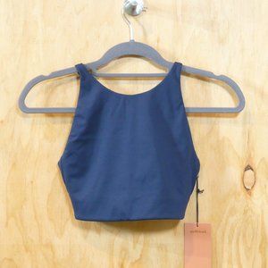 NWT girlfriend collective navy blue sports bra